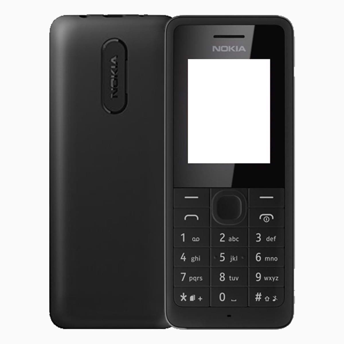 Nokia 107 Dual-SIM 4MB (GSM Only | No CDMA) Factory Unlocked 2G Cellphone (Black) - International Version
