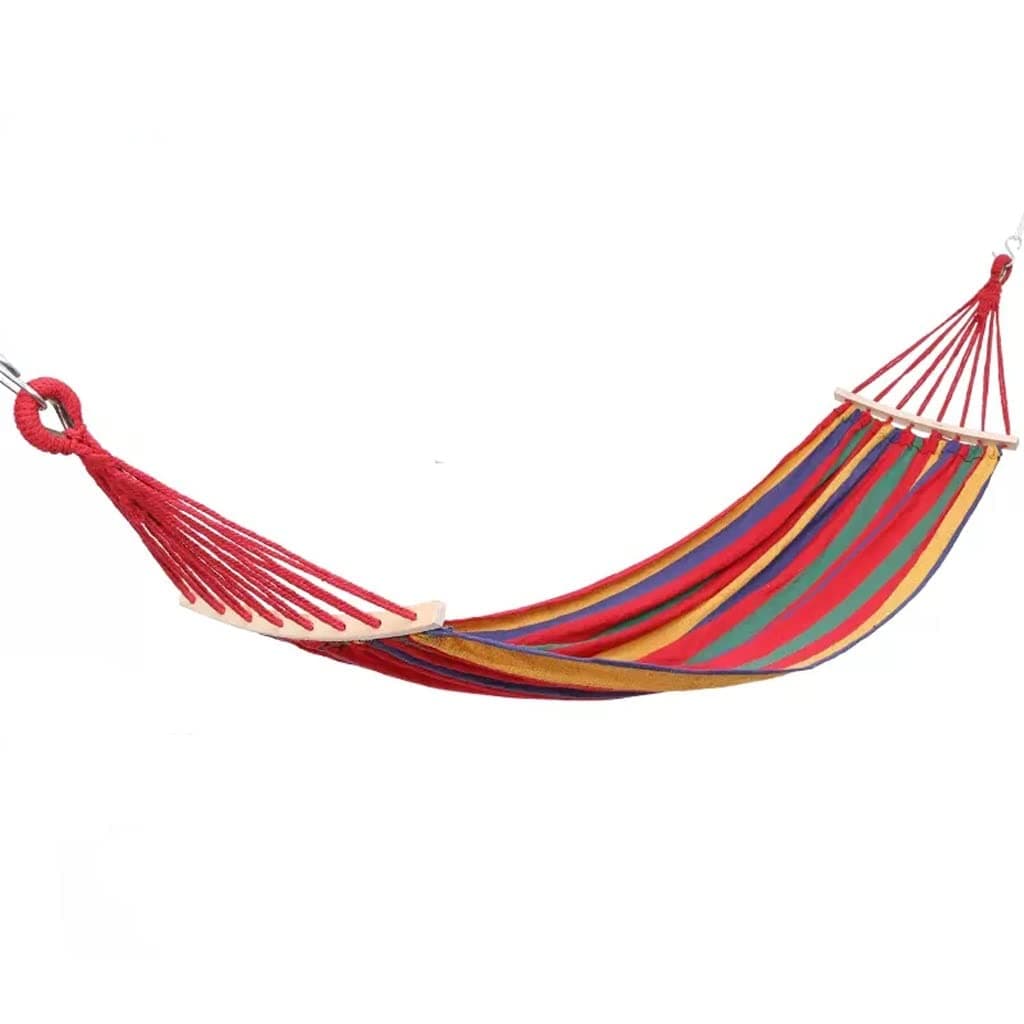 Outdoor Hammock Anti-rollover Travel Camping Portable Hammock Hanging Chair Outdoor Portable Camping Travel Equipment (Color : Red, Size : 190 * 150cm)