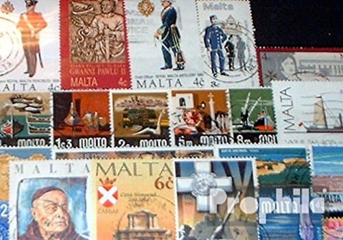 Prophila Collection Malta 25 Different Stamps (Stamps for Collectors)
