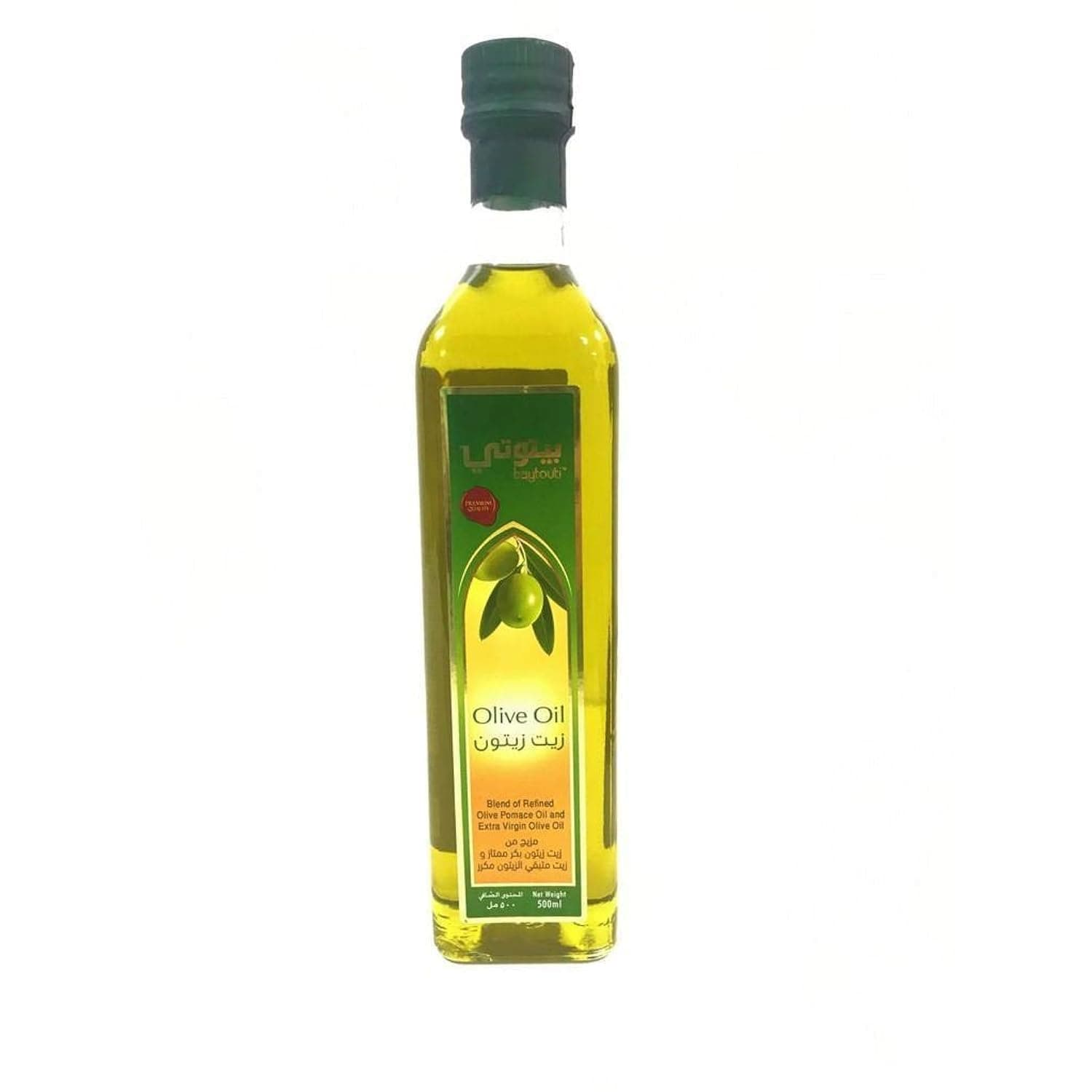 Baytouti Olive Oil, 500 ml - Pack of 1, Yellow