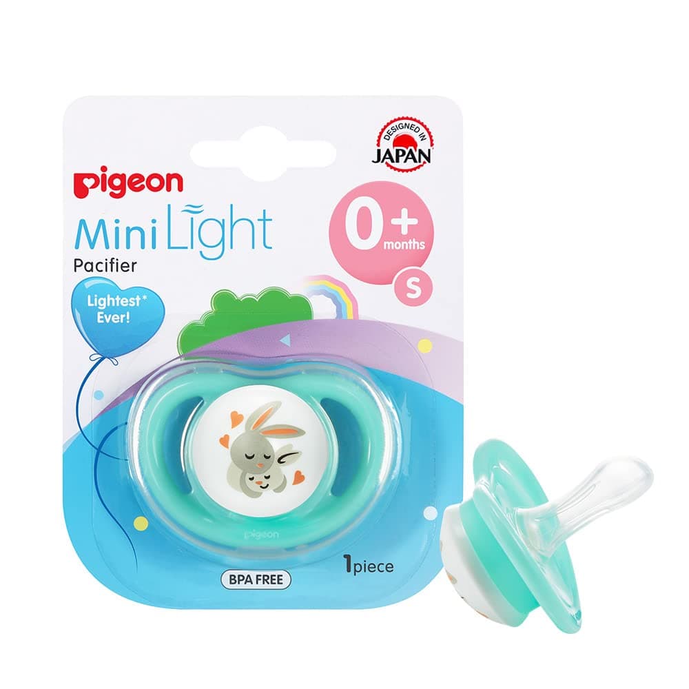 Pigeon, Minilight Pacifier, Ultra Light Weight, Soft Silicone, Bpa Free, S Size, Unisex