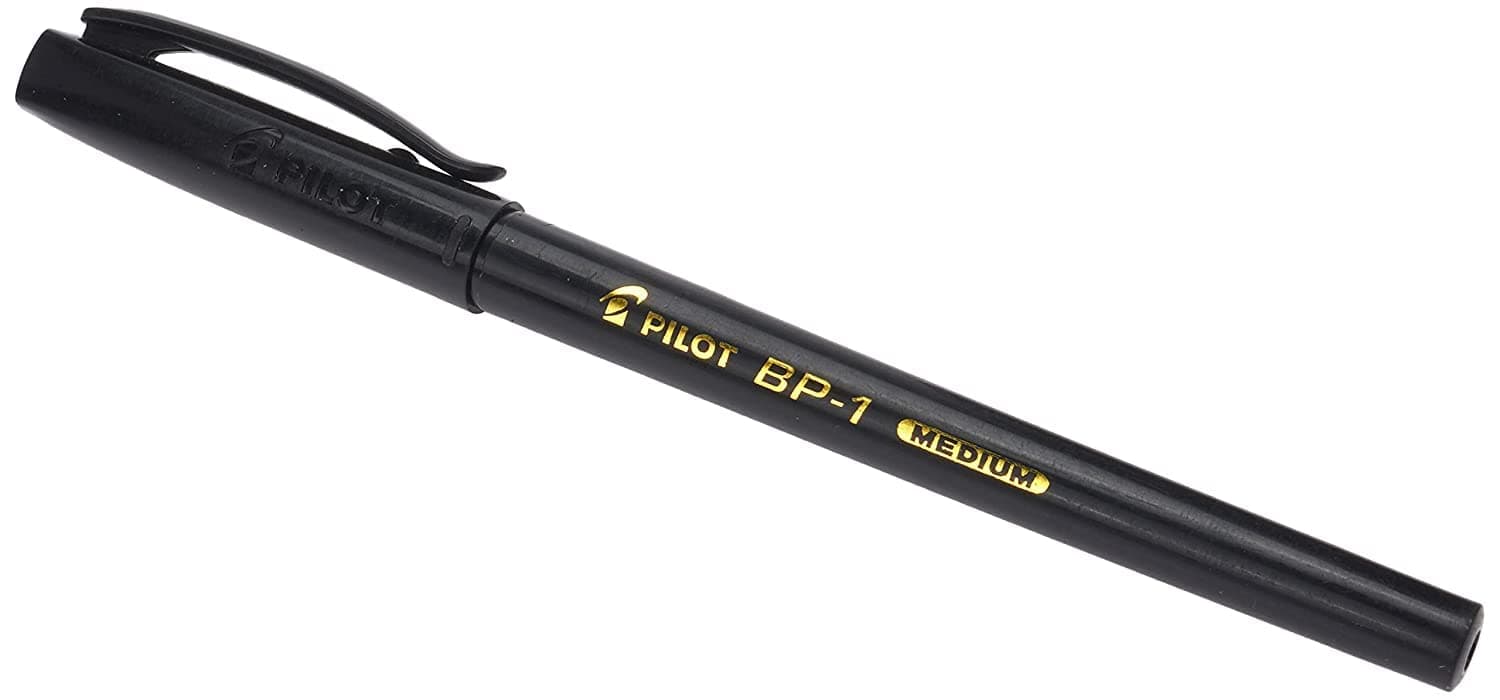 PILOT PEN BP-1 B.POINT PEN BLACK M 0.1MM, 12 PEN