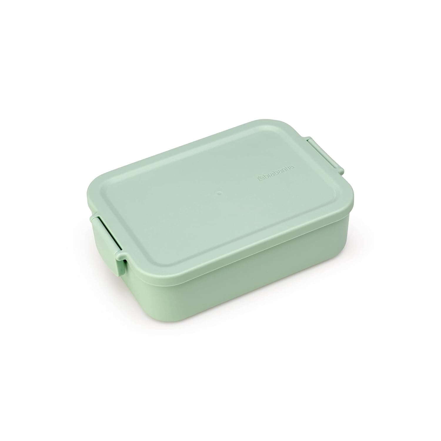 Brabantia - Make & Take Lunch Box - Medium Volume (1.1L) - BPA-Free - Lid with Clips - Suitable for Freezer - Dishwasher & Microwave Safe - Jade Green - 20 x 13.5 x 5.5 cm