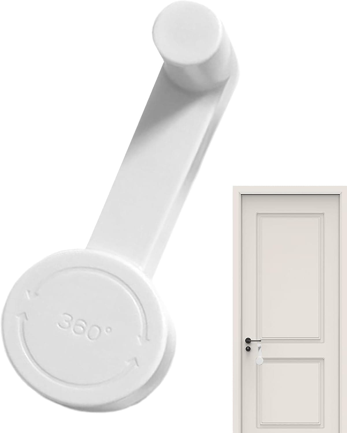 YelaJoy Door Child Lock | Baby Proofing Door Stopper | Pinch Locks for Safety Latch for Doors Childproof Cabinet Locks for Bathroom Apartment Entry Bedroom Rental Property Commercial Building