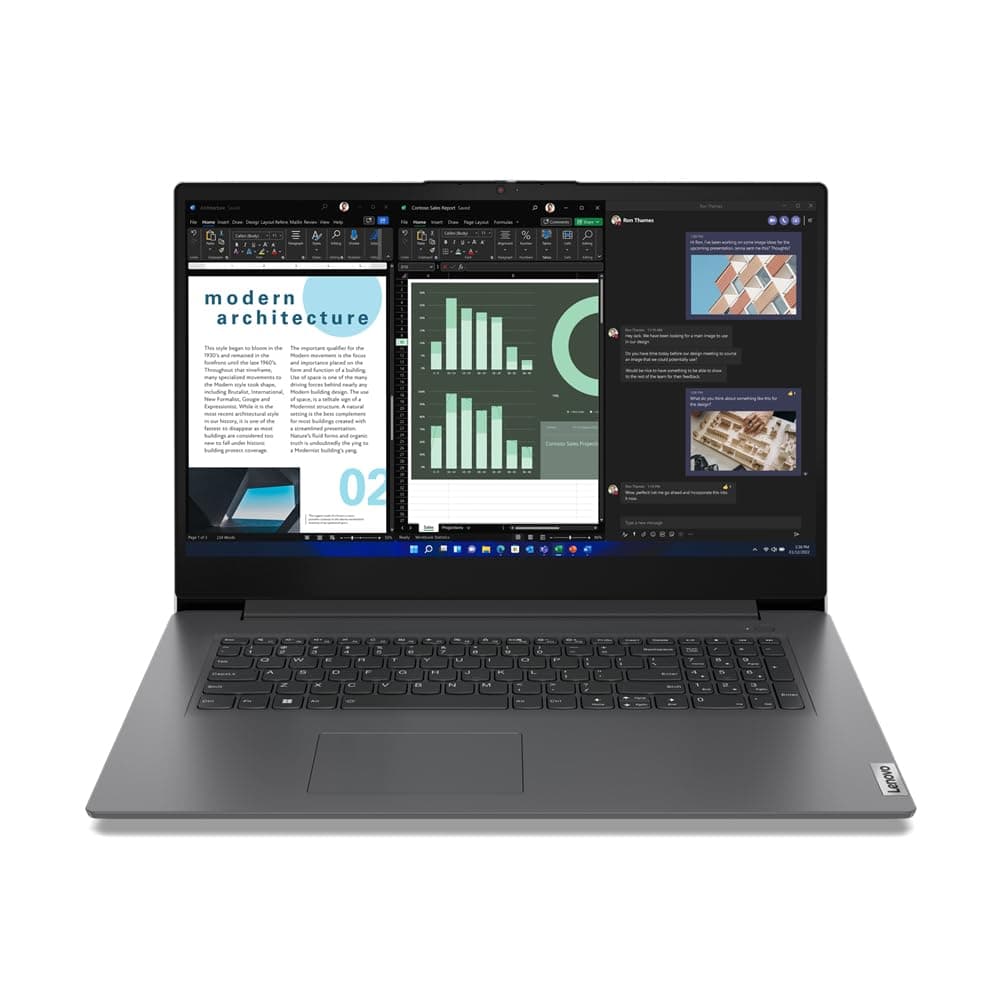 Lenovo V17 G4 IRU 83A2-180° Hinge Design - Intel Core i7 13620H - Win 11 Pro - UHD Graphics - 16GB RAM - 512GB SSD NVMe - 43.9 cm (17.3") IPS 1920 x 1080 (Full HD) - Wi-Fi 6 Iron Gray