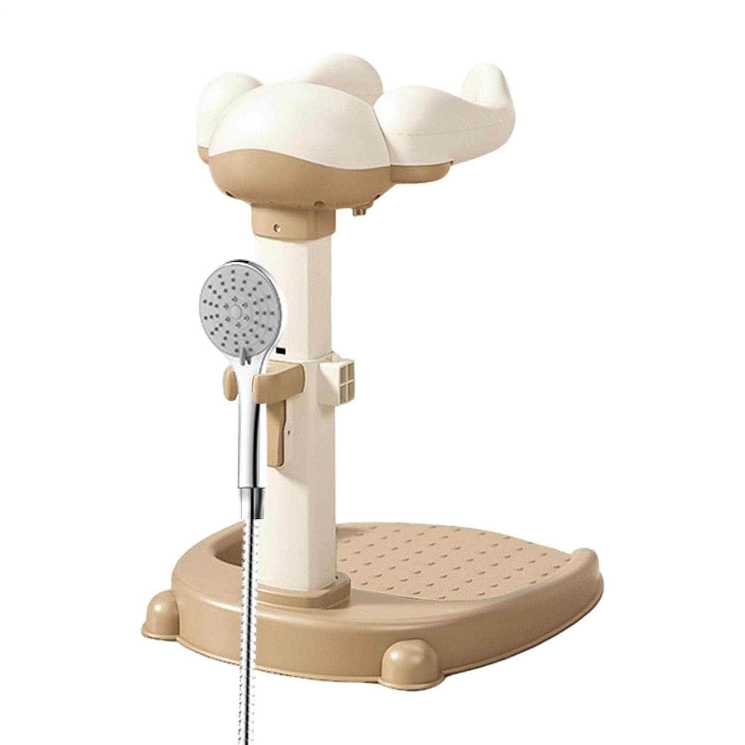 Kid Shower Stand Adjustable Holder Helper | Anti-Slip Kid Bath Standing Shower for Apartment Travel Hotel Tub Home Girls Boys