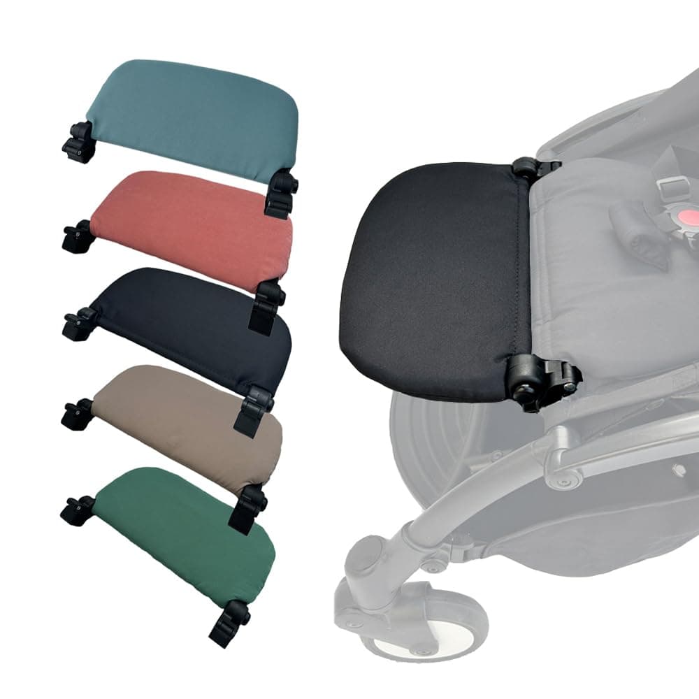 Stroller Leg Rest for Babyzen YOYO,YOYO+,YOYO2 & Stokke YOYO3 | Footrest Extend 6.2 inch,Fold Stroller Without Disassembly,Easy Install,Soft Washable Fabric,Adjustable Accessory,Black