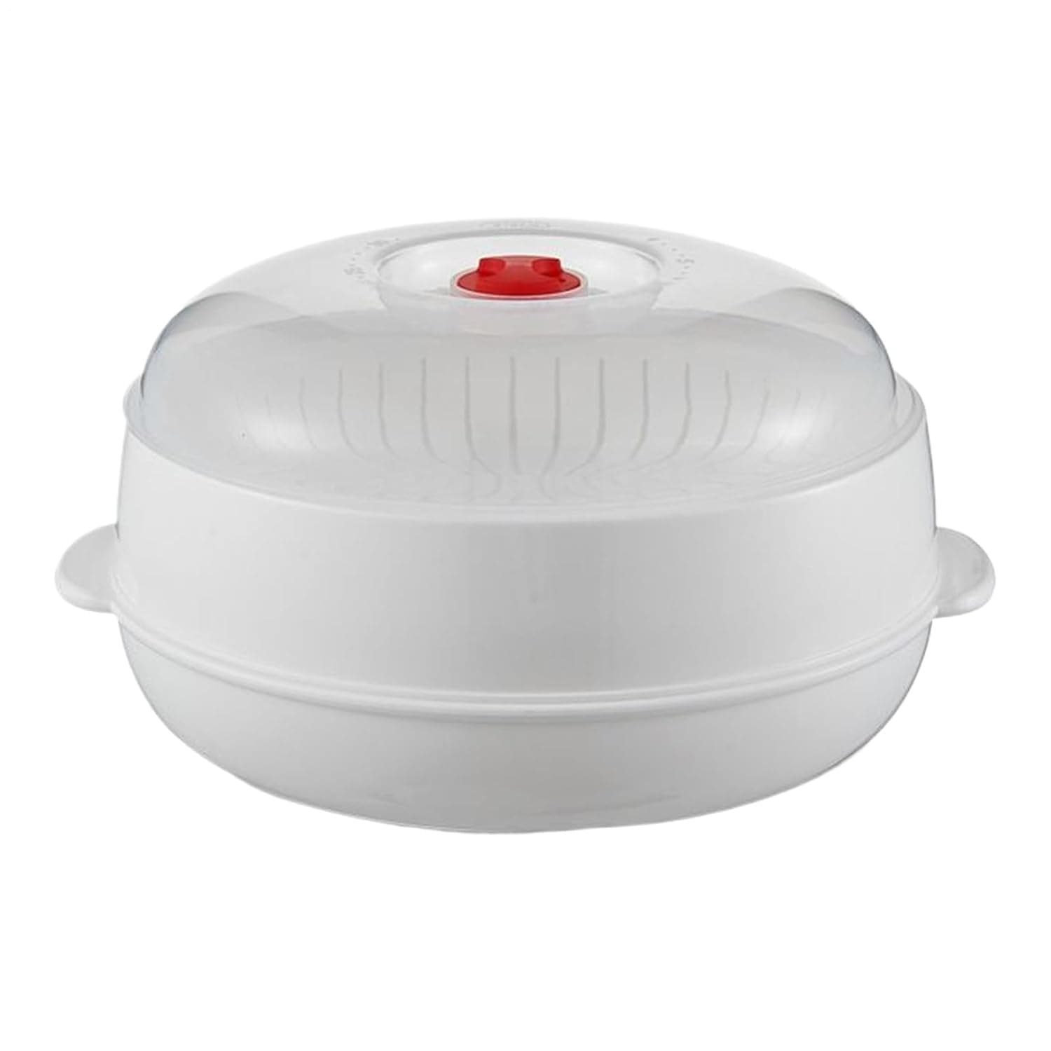 Microwave Steamer Non-Stick, Heat-Resistant, Ergonomic Grip, Lid, Tray | Food Steaming Cookware Non-Stick Heat-Resistant Ergonomic for Dining Room Restaurant Cooking Vegetable Egg Noodle Rice Dump