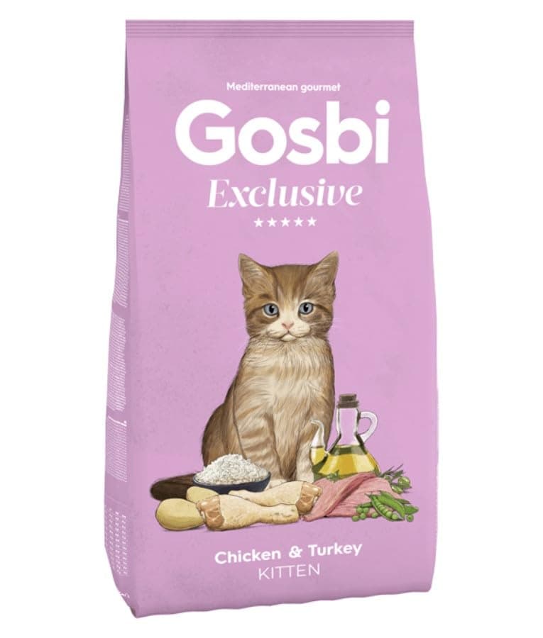 Gosbi Exclusive Chicken and Turkey Dry Kitten Food 1.5 kg