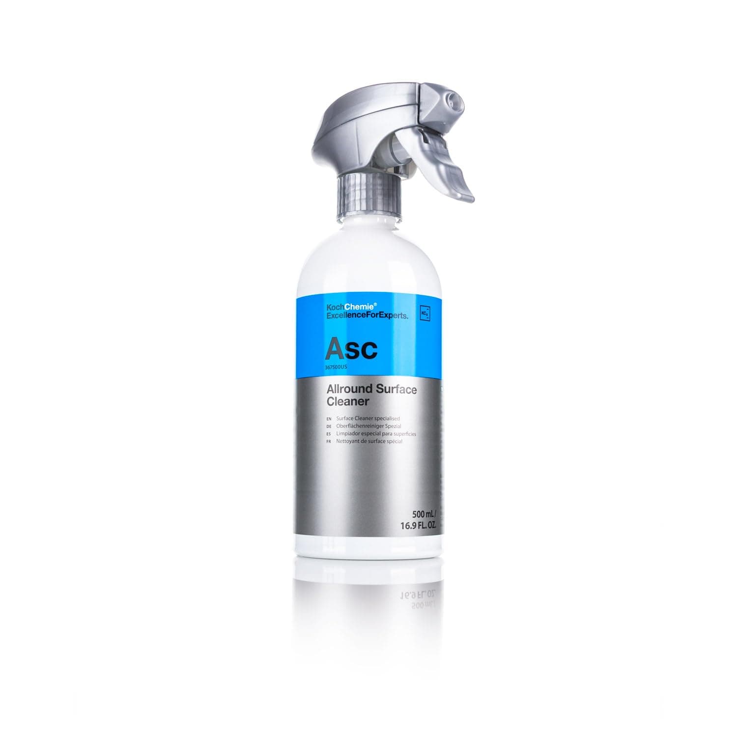 KOCHCHEMIE Allround Surface Cleaner - Great for the Car and Home; Clean Finger Prints, Dust, Grease, Dirt, Etc. Streak-Free, Safe on Plastic, and Other Smooth Surfaces (500 milliliters)