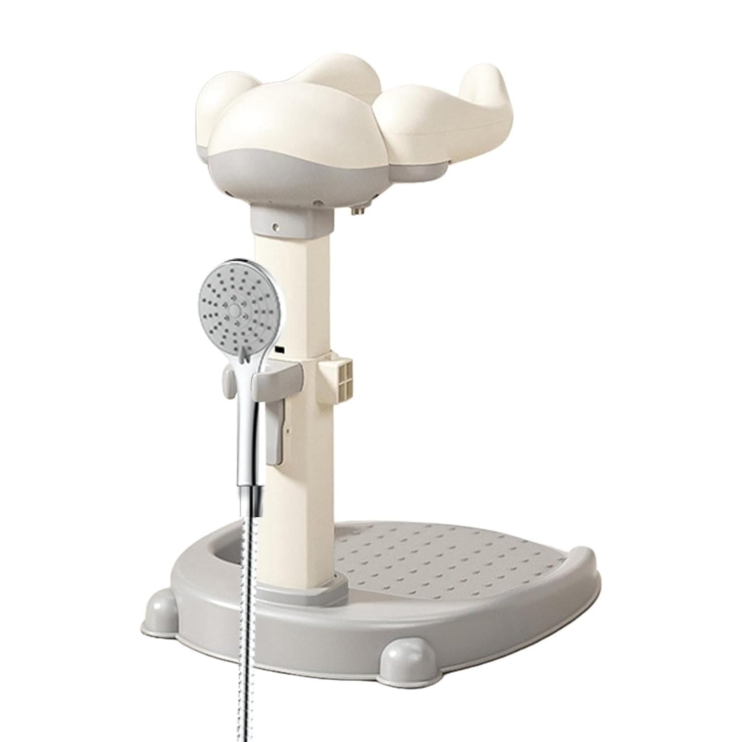Kid Bath Stand Adjustable Holder | Anti-Slip Kid Stand Up Shower for Home Tub Apartment Travel Hotel Boys Girls