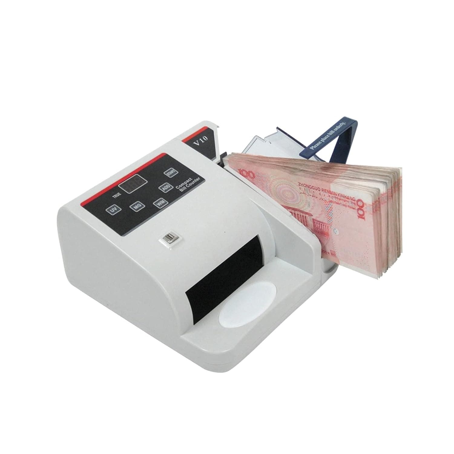 Money Counter, Money Counter Machine V10 Portable Money Counting Machine Fake Bankenotes Detection Cash Counter Counterfeit Detector Machine