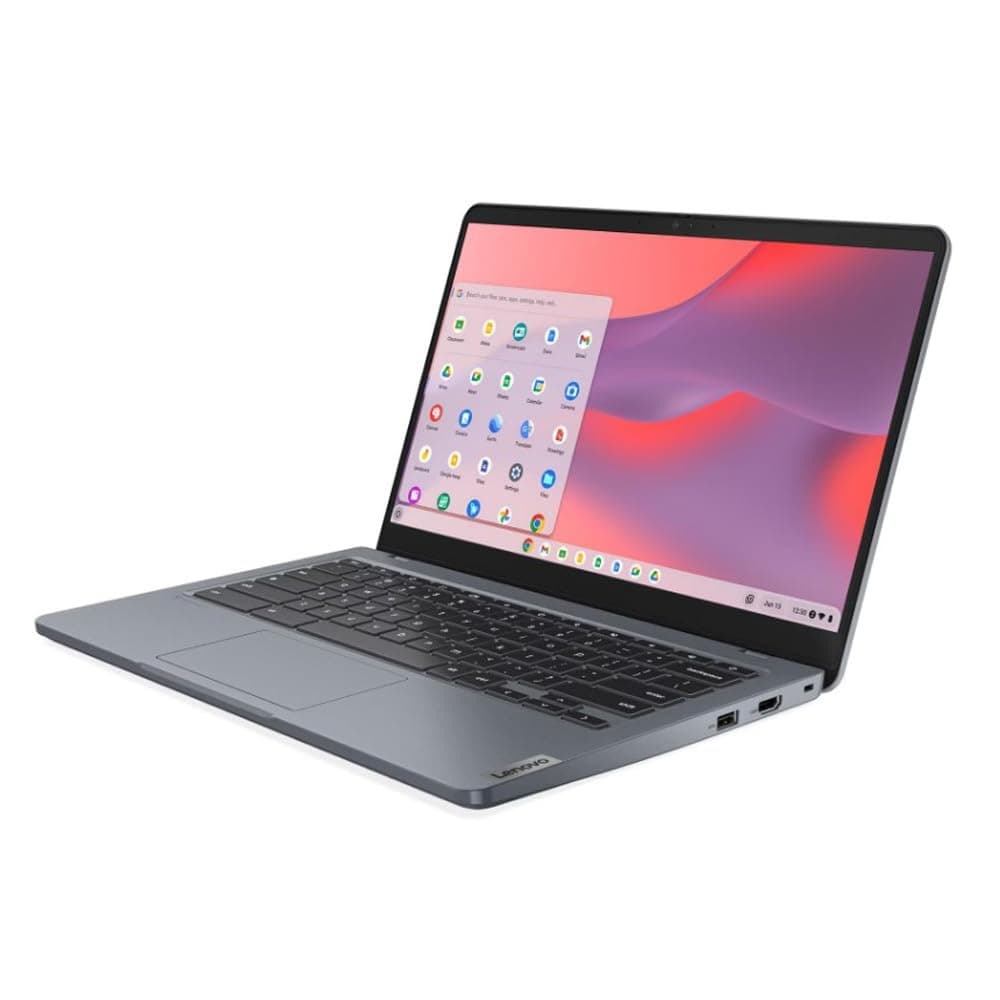 Lenovo 14" FHD Chromebook N100 8GB RAM 64GB eMMC Storm Gray - Intel N-Series N100 - in-Plane Switching (IPS) Technology - Intel UHD Graphics - Wi-Fi 6-8 GB RAM