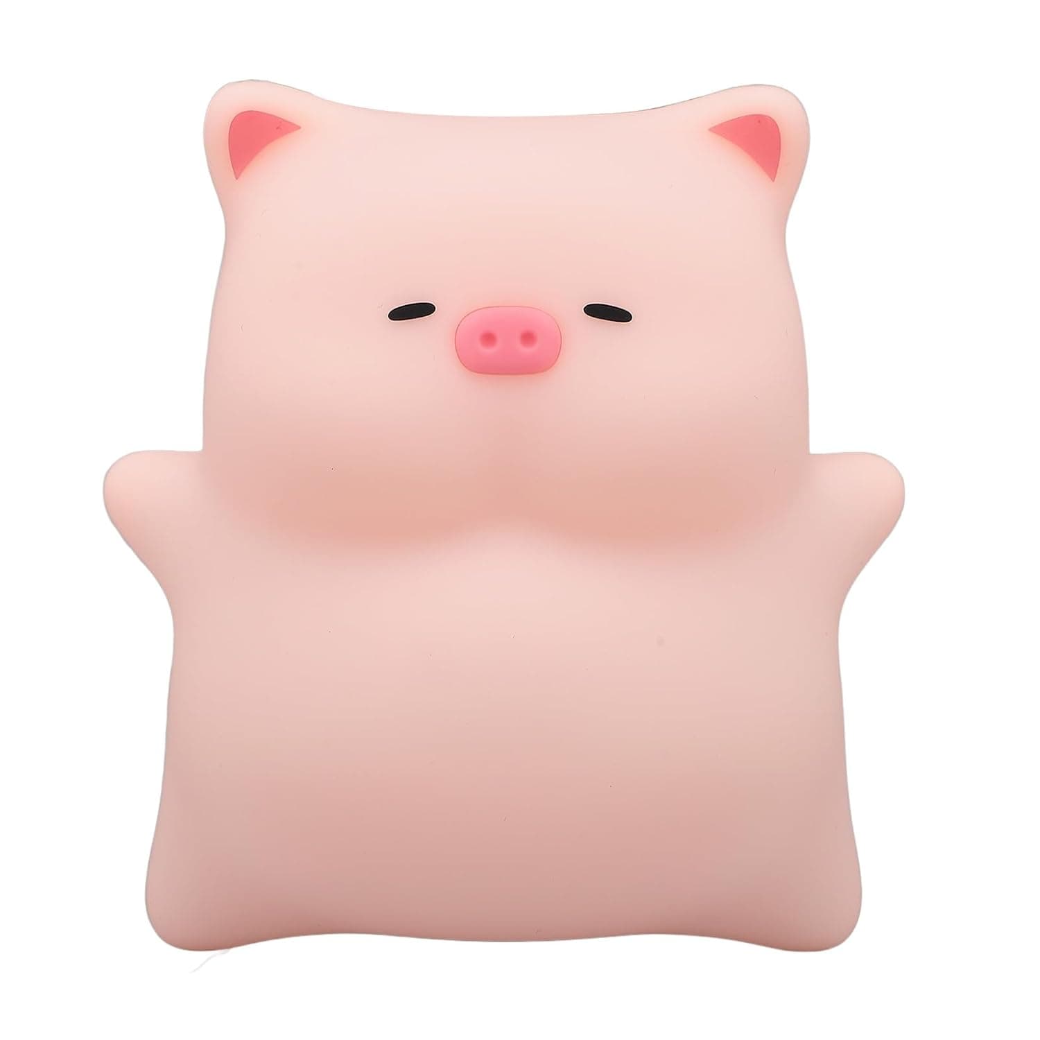 Piggy Night Light Cute Silicone Dimmable Lamp for Kids Nursery Room Decor Featuring 3000K Warm Light