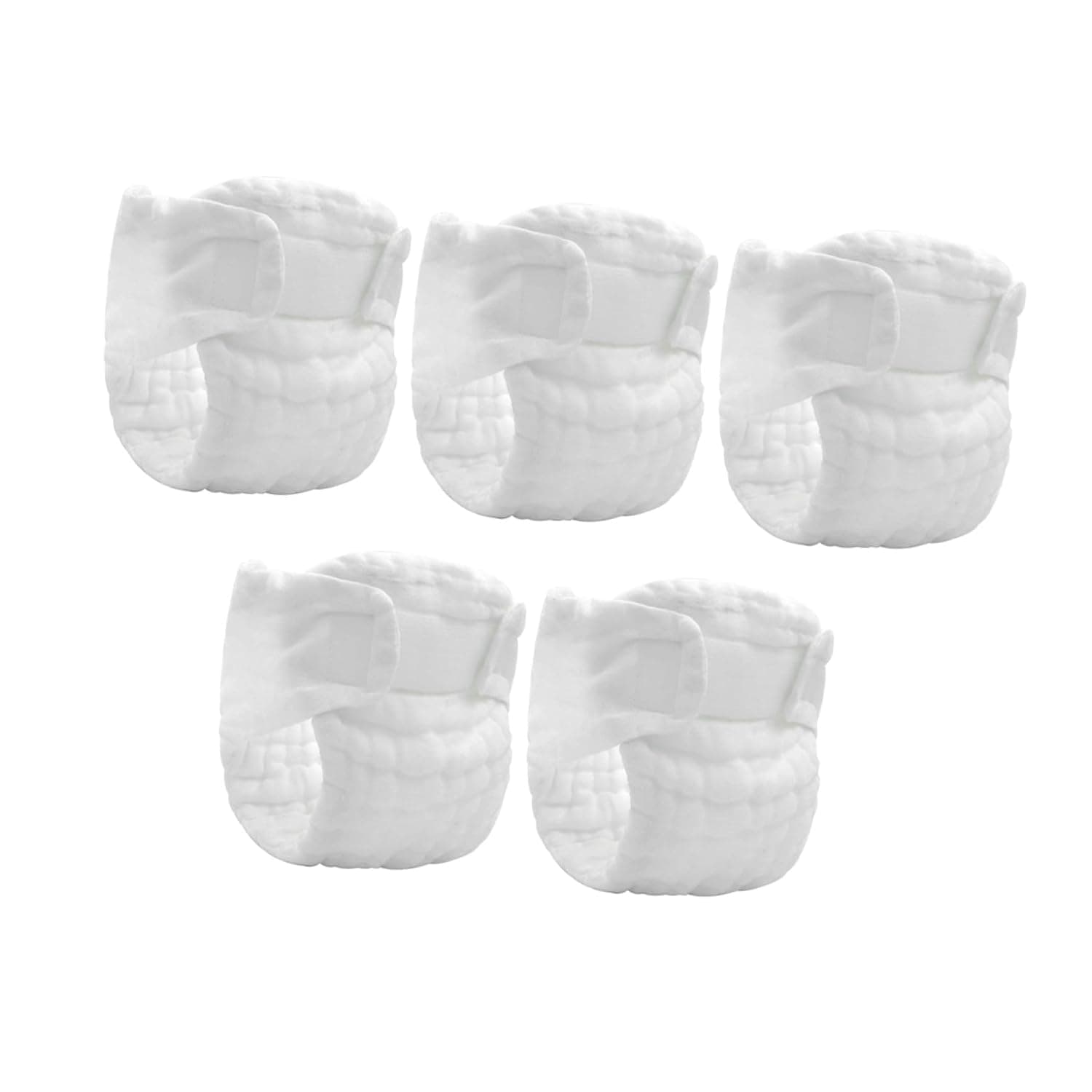 FAVOMOTO 5pcs Washable Newborn Diapers Reusable Baby Diaper Pants Leakproof Barrier Nighttime Comfort