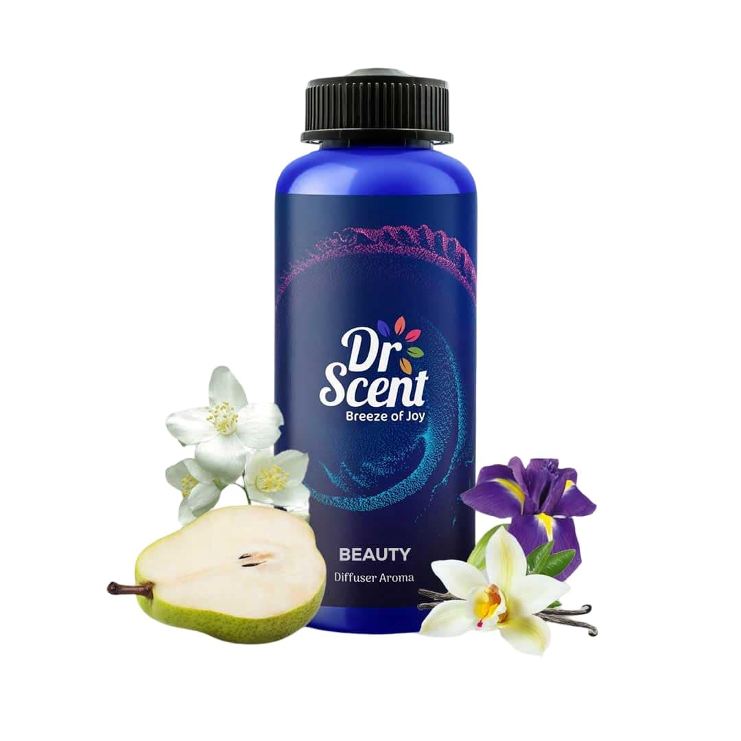 Dr-Scent Diffuser Aroma Oil Beauty - Pear, Iris, Jasmine, Orange Blossom, Vanilla, Patchouli and Tonka Bean Sweet Fragrance | Perfect for Offices, Homes, Shops, Rooms & Big Lobbies(1000ml)