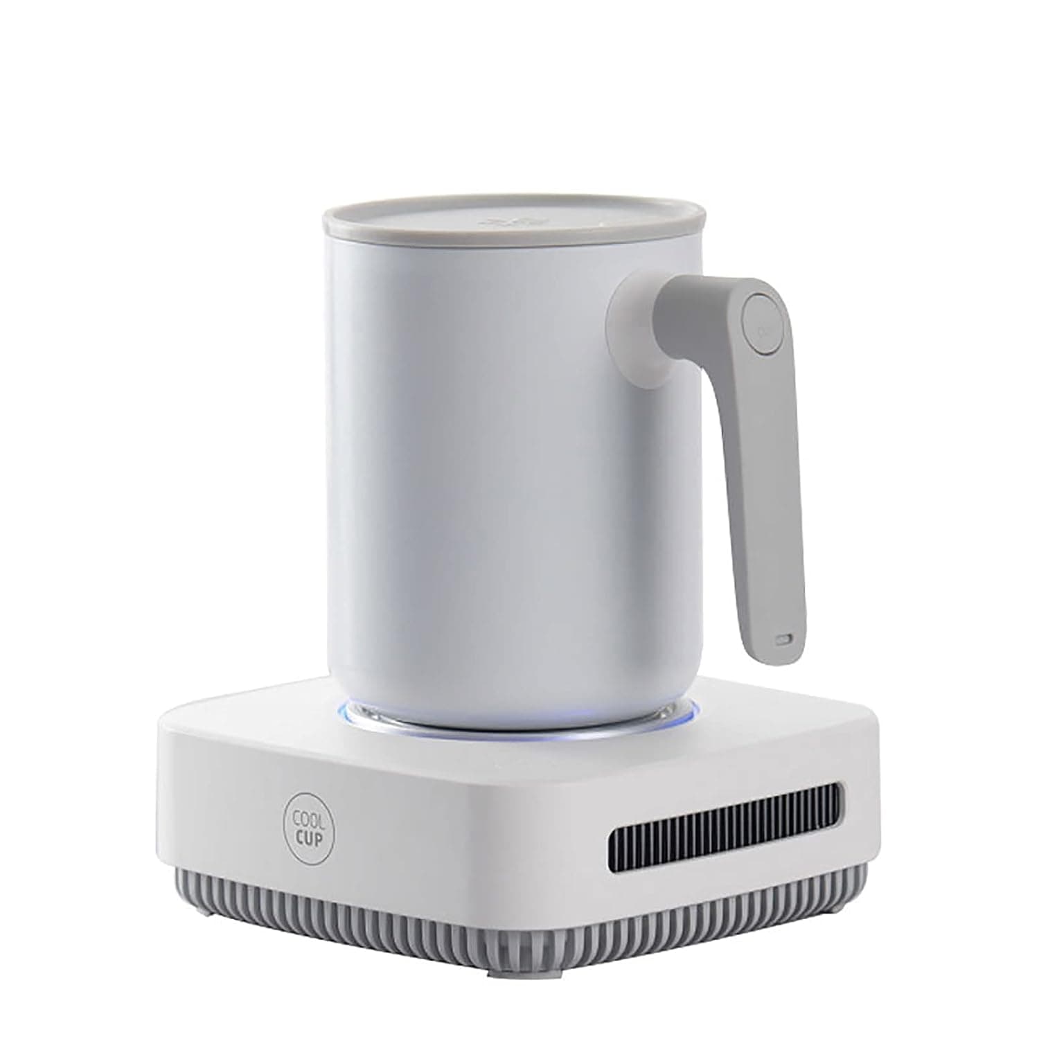 Cupcooler Intelligent Cooling And Heat Preservation Hot And Cold Cup Heating Cup Quick Cooling And Fast Cooling Cup Convenient and practical (Color : White, Size : 450ml)