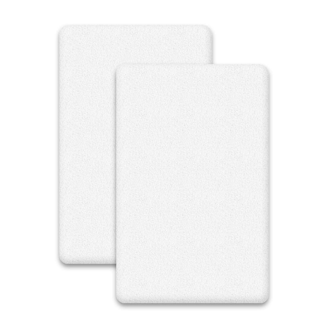 2x Waterproof Crib Mattress Protector (44 x 80 cm) | OEKO-TEX STANDARD 100 | Non-Noisy, Ultra Soft and Super Absorbent Mattress Protectors Covers (44 x 80 cm)