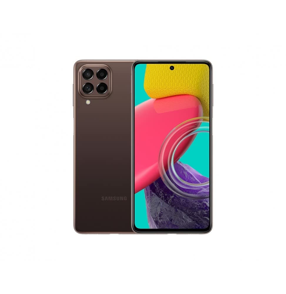 Samsung Galaxy M53 Dual-SIM 128GB ROM + 8GB RAM (GSM only | No CDMA) Factory Unlocked 5G Smartphone (Brown) - International Version
