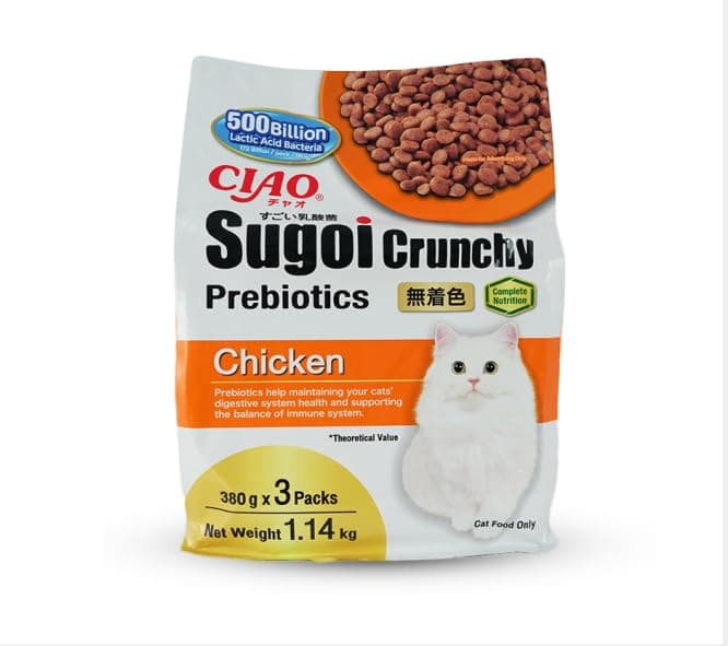 CIAO sugoi cat dry food with chicken 380g