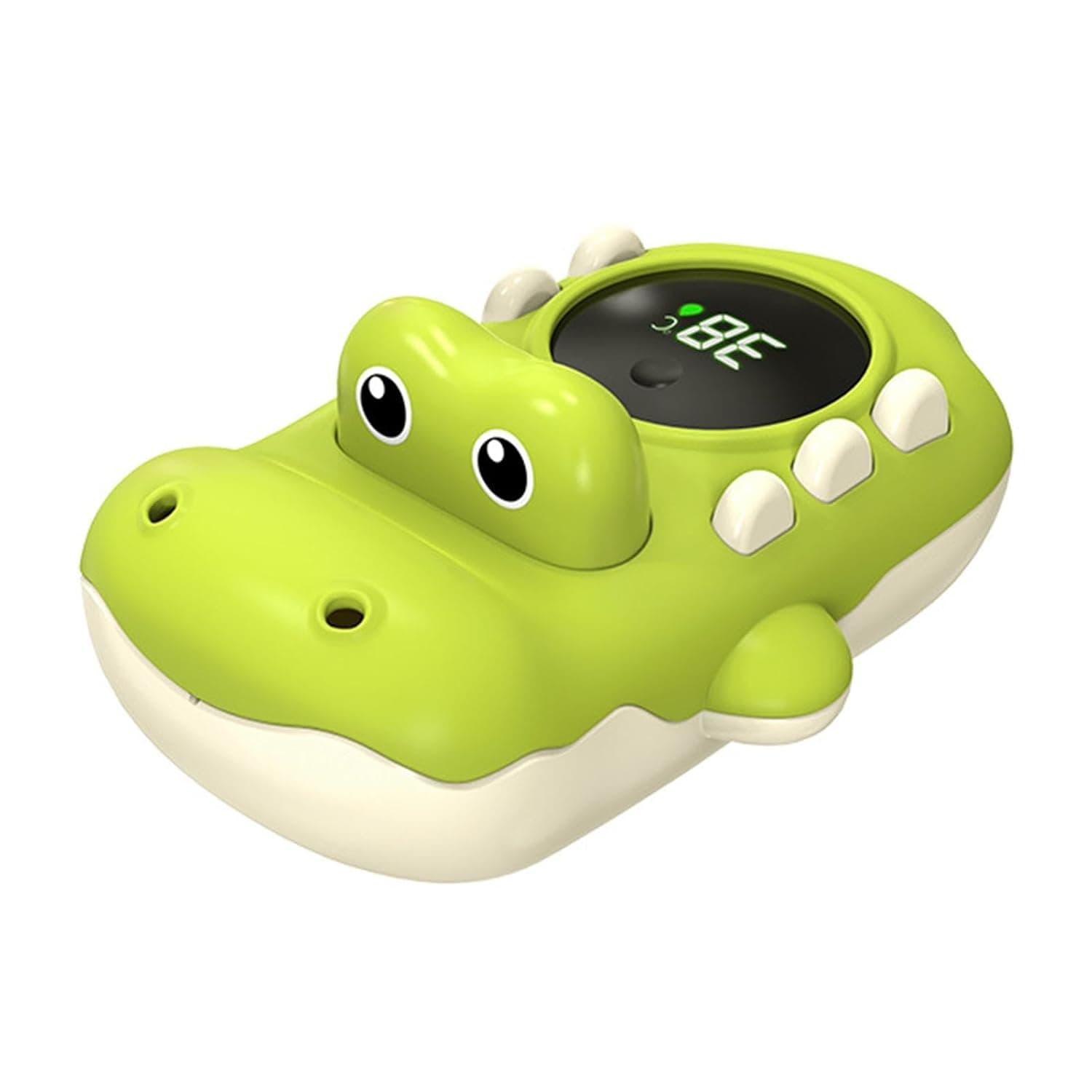Kids Tub Temperature Gauge LED Display Floating Crocodile Measure | Children Floating Temperature Gauge for Bathroom Shower Nursery Home Pool Spa Hotel