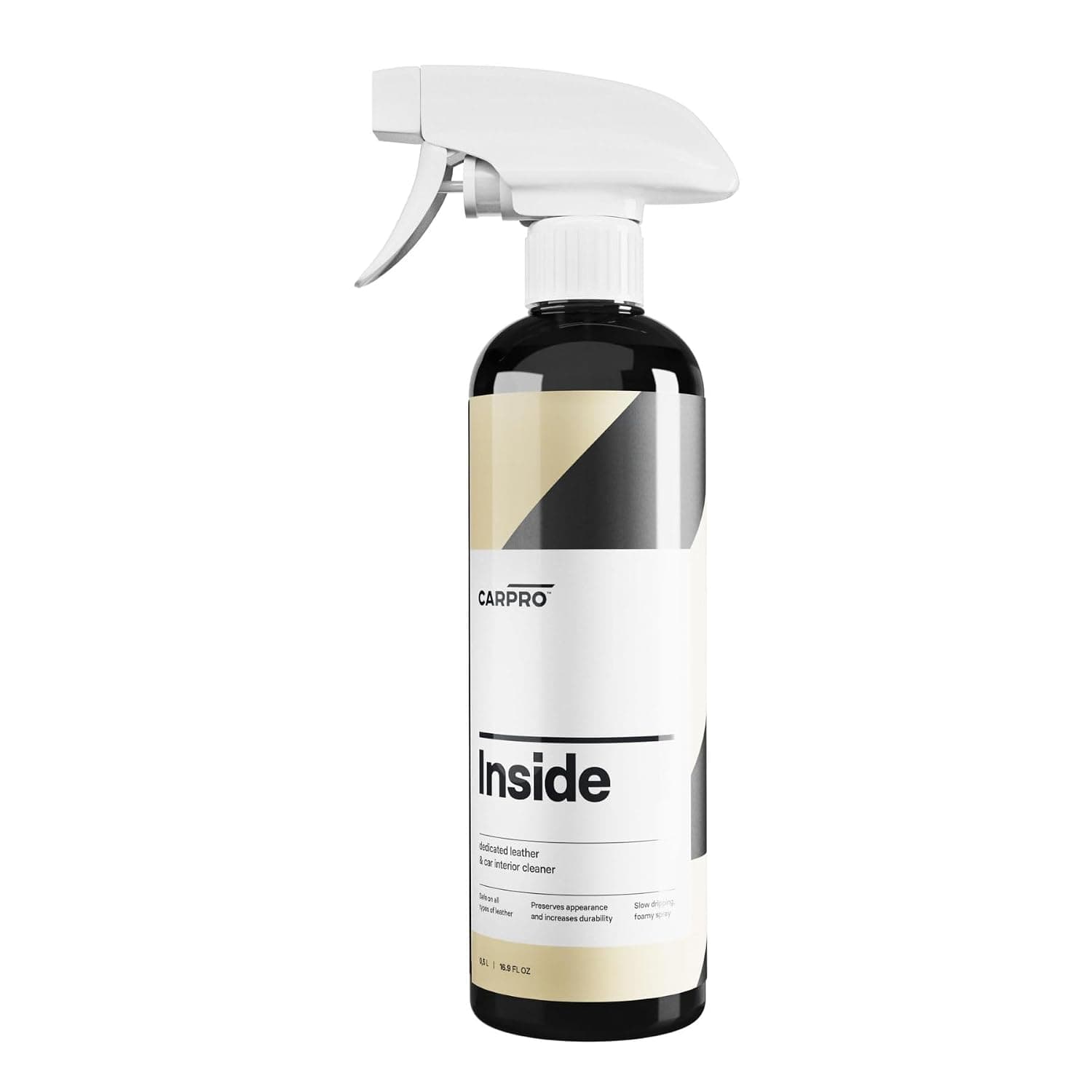 CARPRO Inside Car Interior Cleaner: Ultimate Detailer Car Vinyl, Plastic & Finished Leather - Remove Dirt, Sweat, Oils from Interior Surfaces - 500mL (17oz)