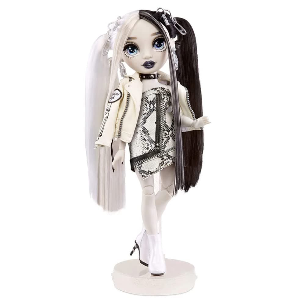 Rainbow High Shadow S1 Heather Grayson Grayscale 11 Inch Fashion Doll, 2 Grey Designer Outfits To Mix & Match With Accessories, Multicolor