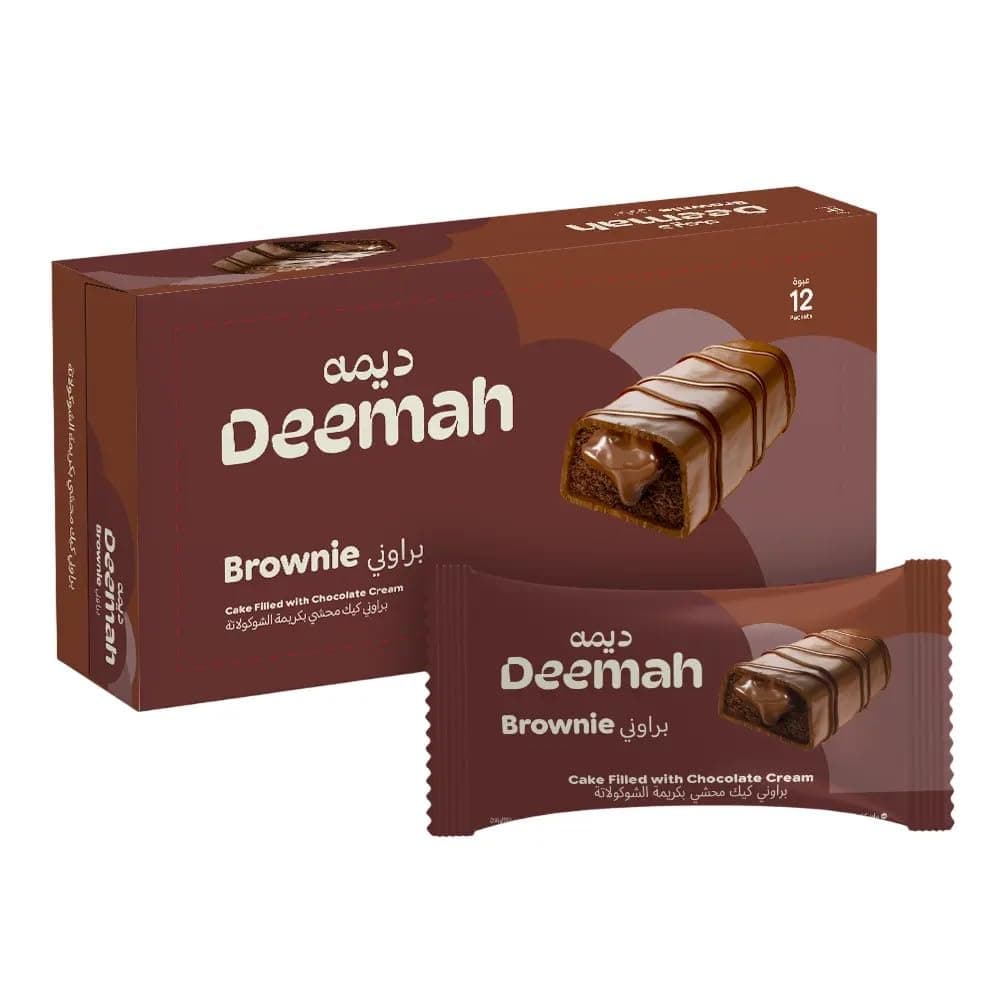 Deemah Brownie Cake Choco 12X37G