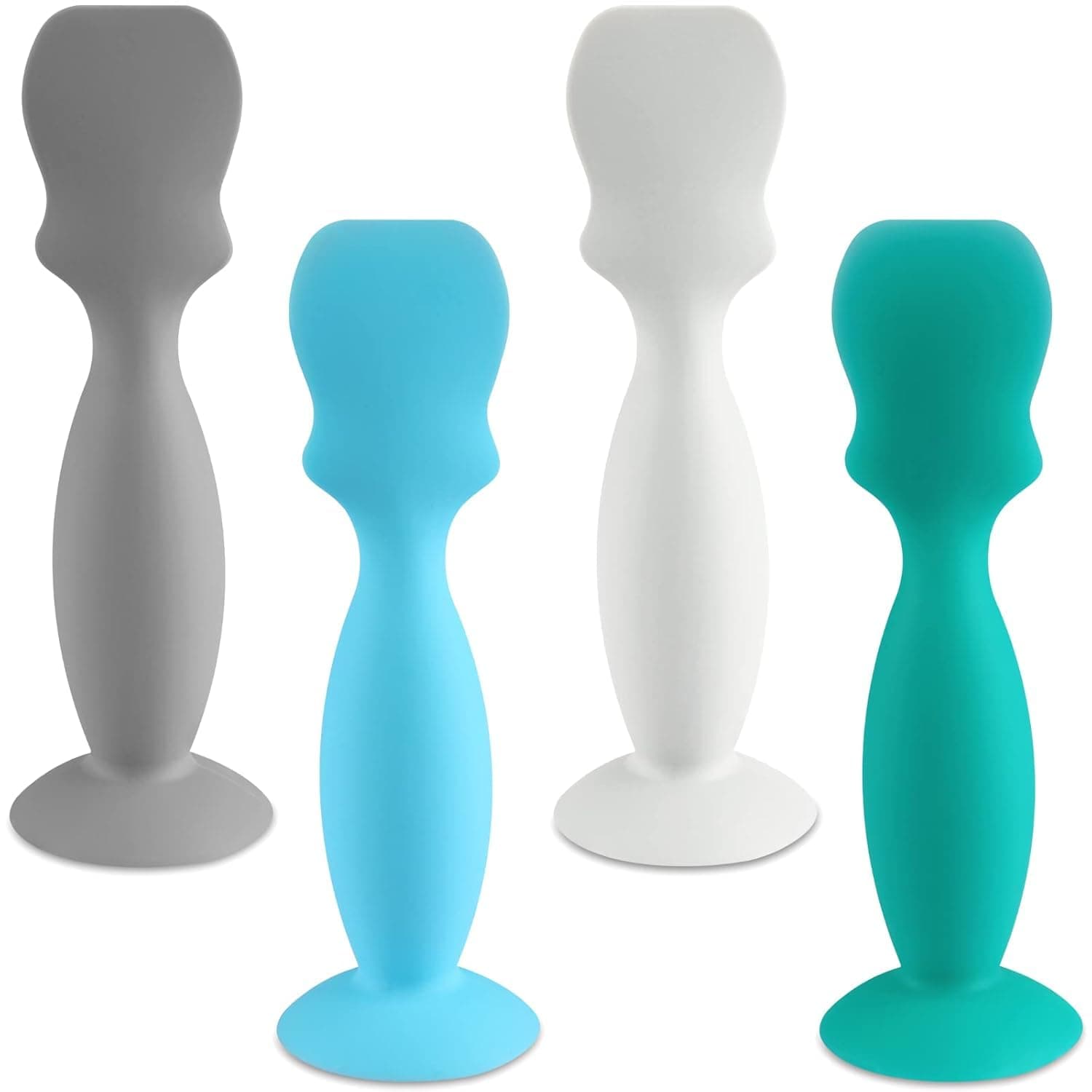 ALMEKAQUZ 4Pack Baby Diaper Cream Brush, Silicone Nappy Cream Applicator, Diaper Cream Spatula Applicator for Newborn