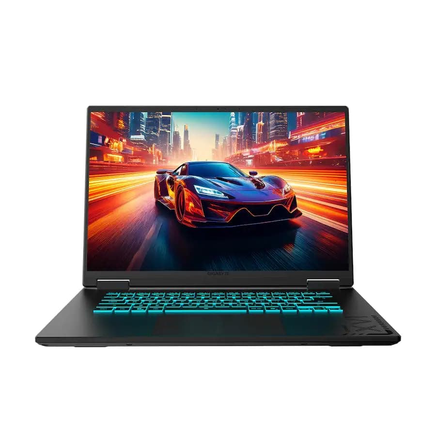 GIGABYTE A16 Gaming Laptop: 16" WUXGA 1920x1200 165Hz • 13th Generation Intel Core i7-13620H • 16 GB DDR5 SDRAM • 512 GB NVMe SSD • W11H • Wi-Fi 6E HD Audio NVIDIA GeForce RTX 4050