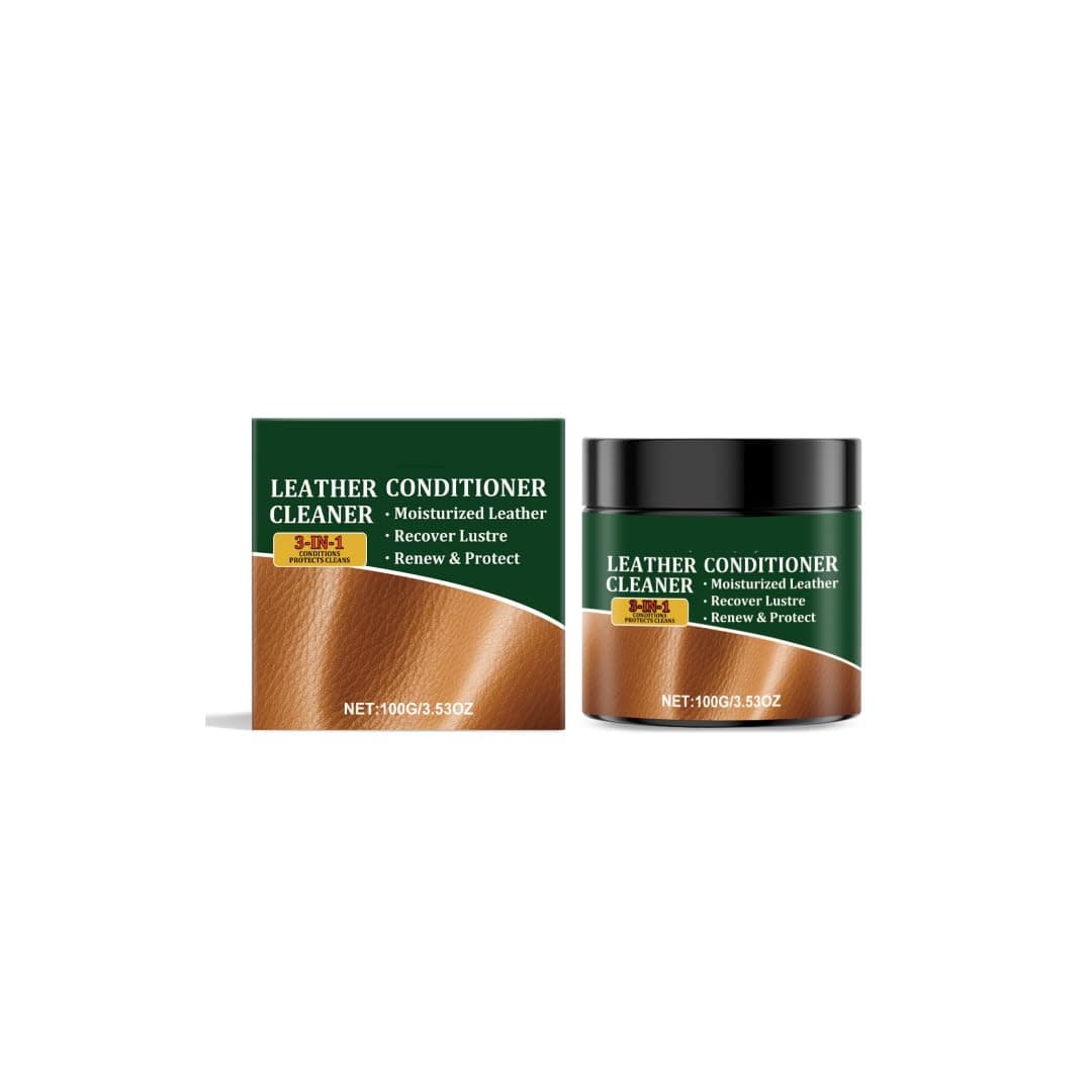 Cleaning and Care Cream for Leather, Multifunctional Leather Cleaning Paste, Car Leather Repair Cream, Automotive Interior and Furniture Leather Cleaner (1PC, 100g)