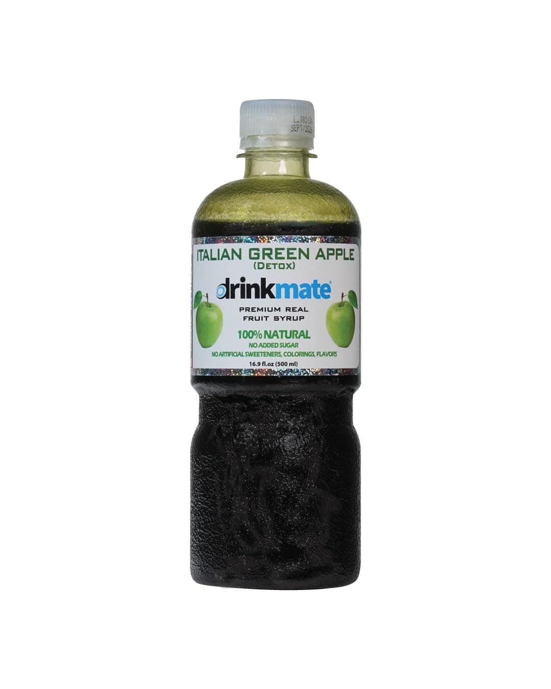 Drinkmate Premium Beverage Flavor Syrup, Made in Italy, Green Apple Flavor, Low Sugar, Low Calories, 16.9 Ounces (Single Pack)