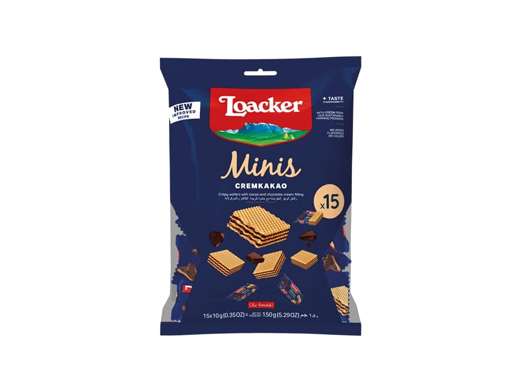 Loacker Minis Cremkakao Wafers, 150 G
