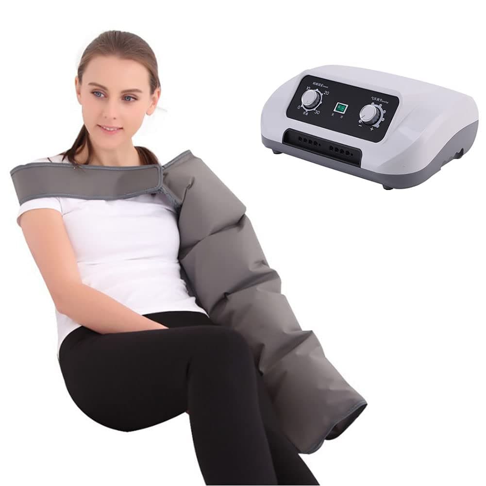 Electric Air Compression Massager for Leg Pain Relief - Lymphatic Drainage Machine for Foot, Ankles, and Calf Massage - Enhance Circulation and Relaxation with Timing Function