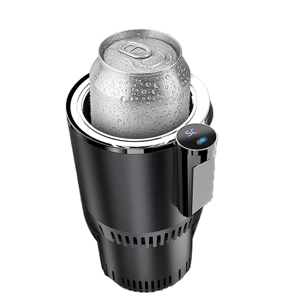 Automotive Cooling and Warming Cup Holder | Practical Car Fridge Cooler and Heater (A), Black, Nurnesy7xw4h3gtzp-73