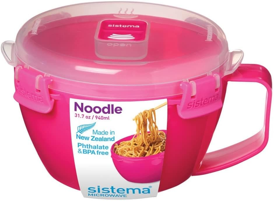 Sistema Pasta Bowl Container with Lid, 940 ml - Green