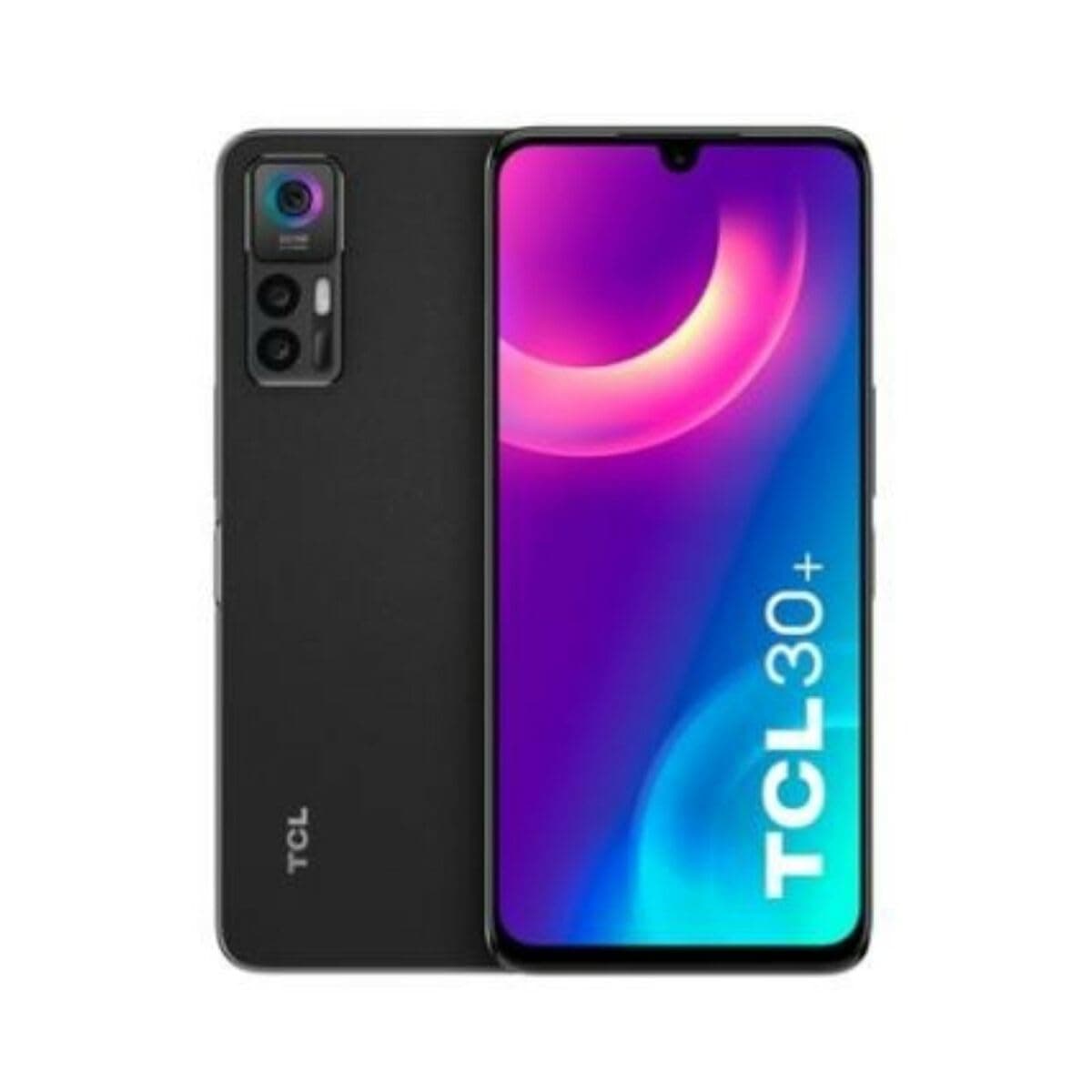 TCL 30+ DUAL-SIM 128GB ROM + 4GB RAM (GSM Only | No CDMA) Factory Unlocked 4G/LTE Smartphone (Tech Black) - International Version