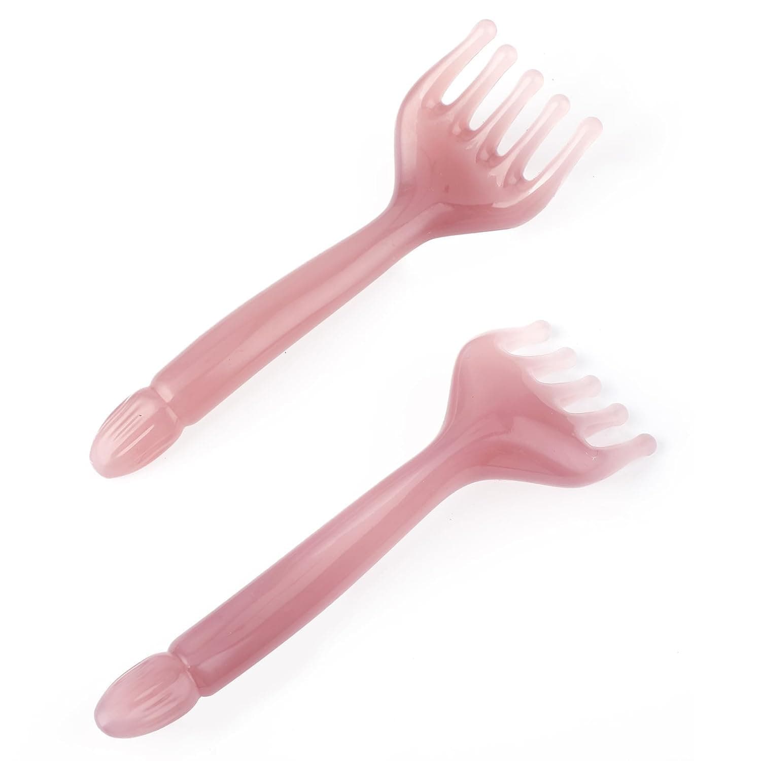 Tazweeq 2Pcs Head Massager, Manual Hair Scalp Massager, Gua Sha Five Claw Massage Tool Comb, Portable Handheld Resin Relaxation Tool