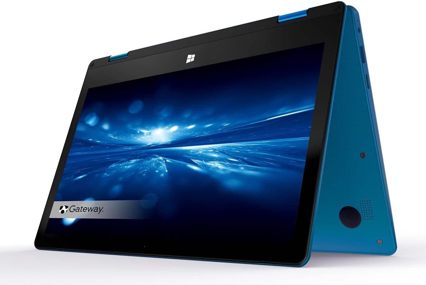 Gateway Newest Touchscreen 11.6 HD 2-in-1 Convertible Laptop in Blue Intel N4020 4GB RAM 64GB SSD Mini-HDMI Webcam Windows 10 S