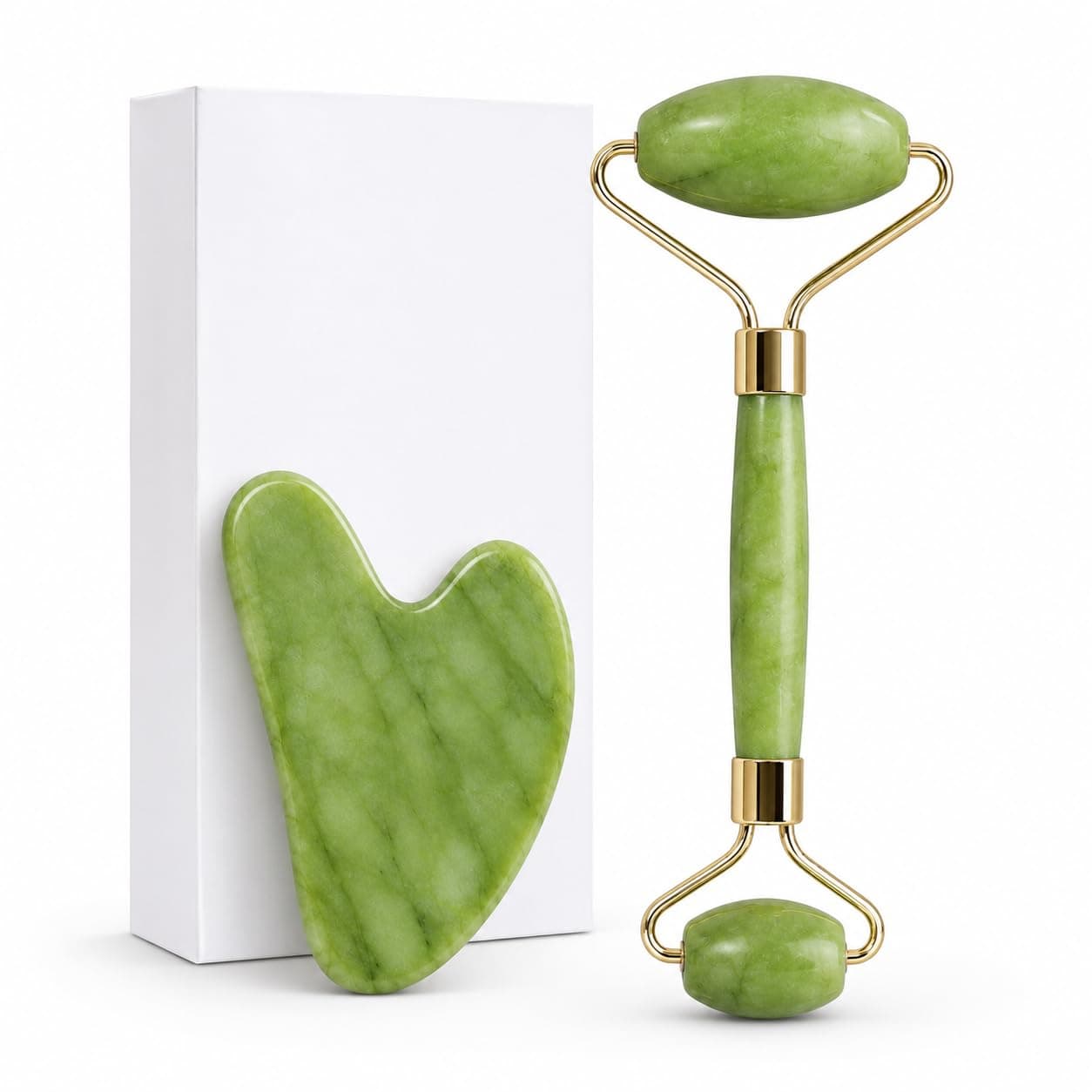 2 Pieces Gua Sha Face and Body Massage Set, Beauty Tools for Skin Care and Relaxation, Facial Massage and Skin Care Accessories