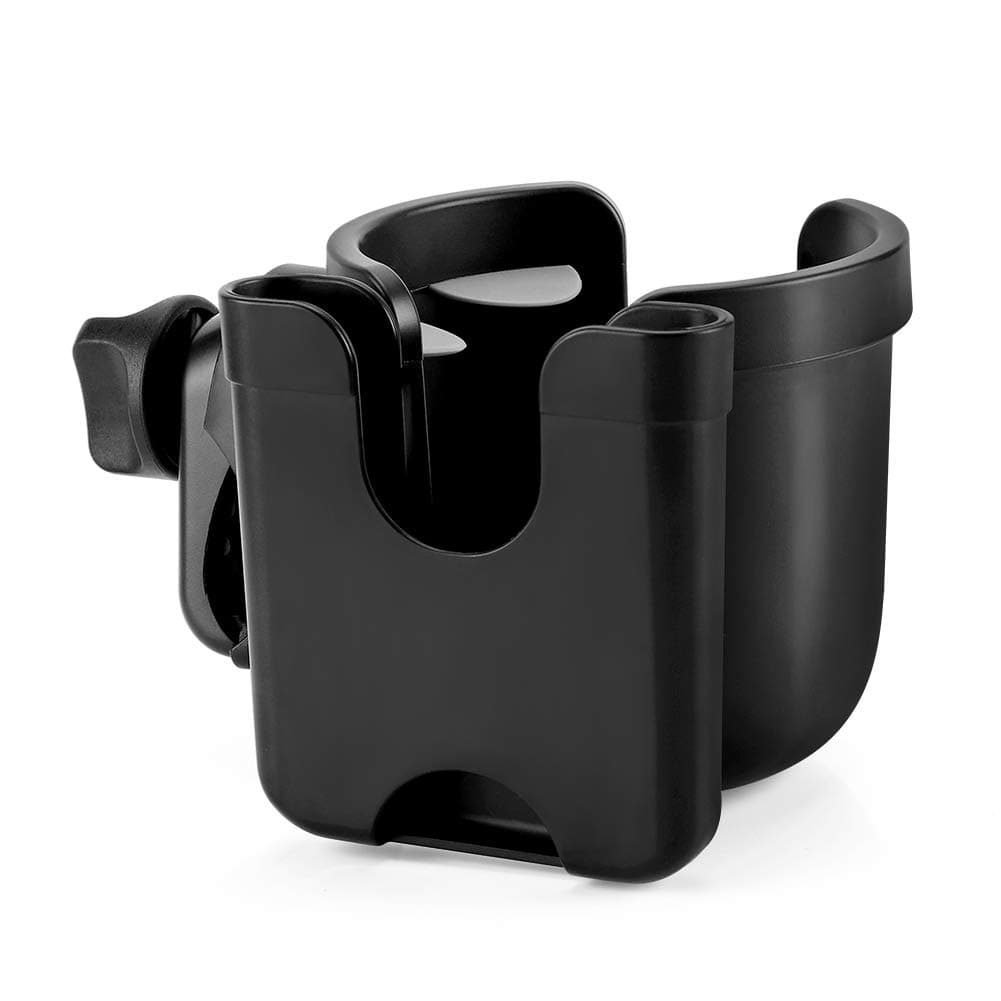 Accmor Baby Stroller Cup Holder with Phone Holder, Bike Cup Holder, Universal Cup Holder for Uppababy Nuna Doona Strollers, 2-in-1 Cup and Phone Holder for Stroller
