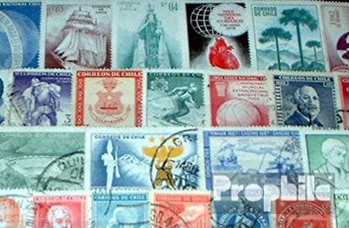 Chile 100 Various Stamps (Stamps for Collectors)