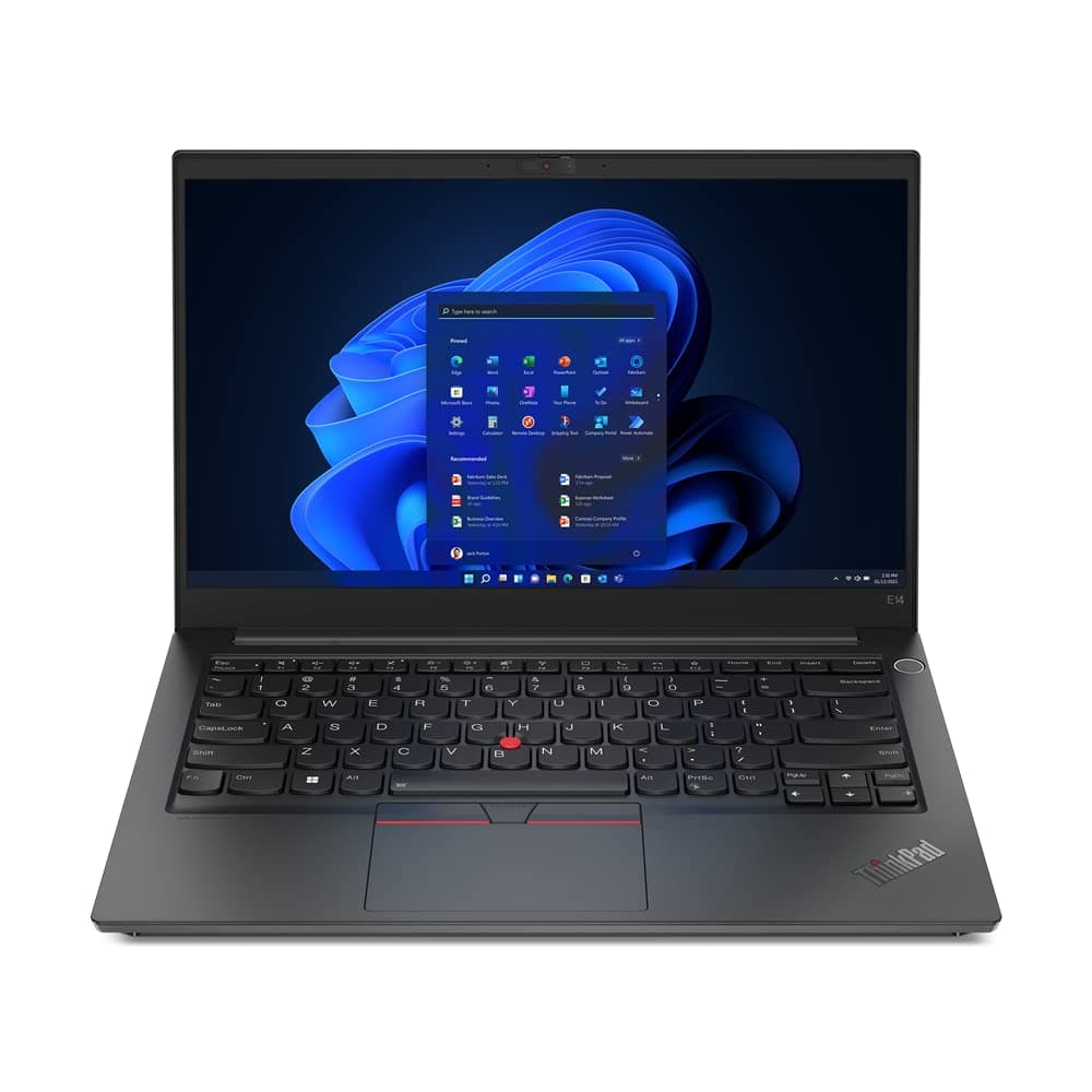 Lenovo ThinkPad E14 Gen 4 Intel Core i5-1235U, 16GB RAM, 512GB SSD, 14" FHD Display, Integrated Graphics, Fingerprint Reader, Windows 10, Black (With Top loader Bag)