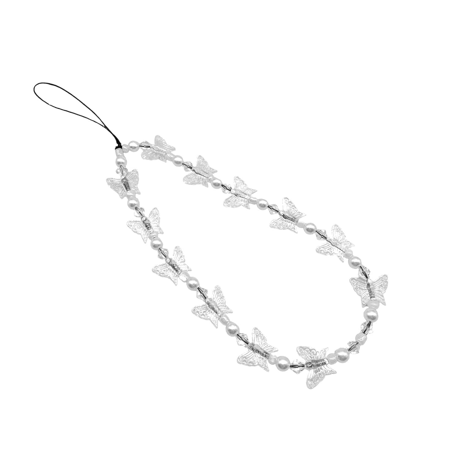 Joyzzz Phone Charm, Smiley Face Beaded Phone Lanyard with Colorful Clay Beads, Anti-Loss Wrist Strap for Mobile Phones, Stylish Phone Accessories for Women Girls