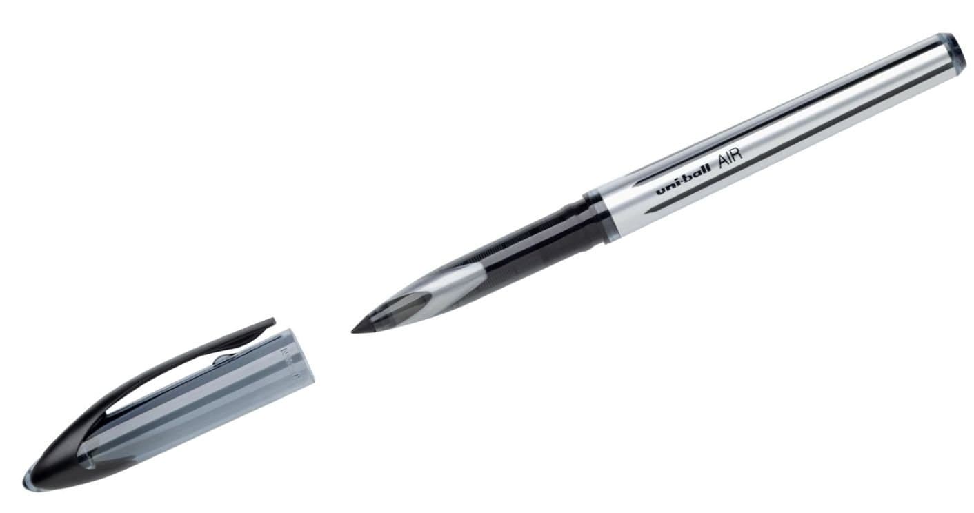 Uni Ball Revolutionary Air Tip Roller Ball Pen, 0.7 mm Nib Size, Black