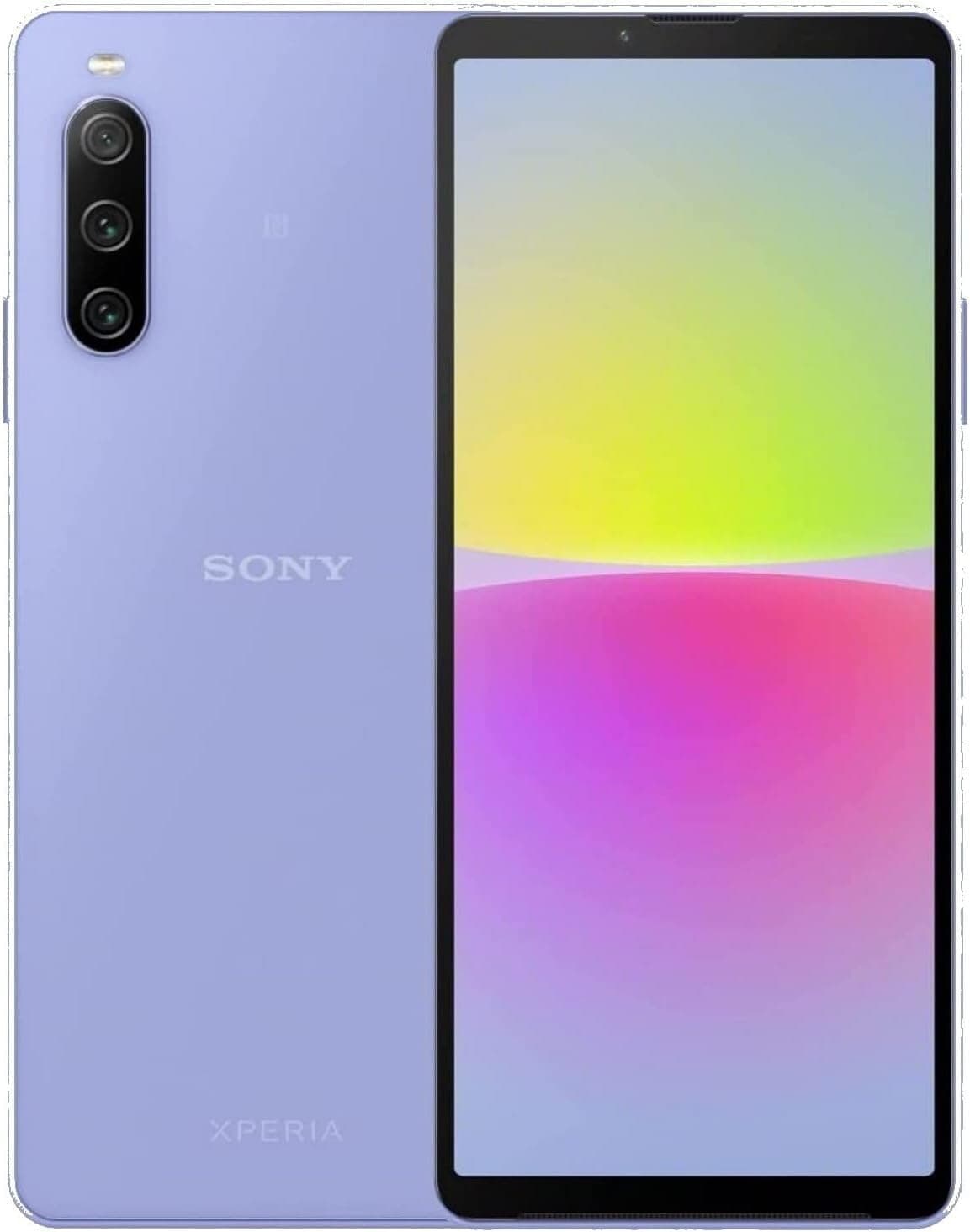 Sony Xperia 10 IV - 6 Inch 21:9 Wide OLED display - Triple Lens Camera - 3.5 mm audio jack - 5000mAh - 161g - SIM free - Dual SIM hybrid - Purple, One Size