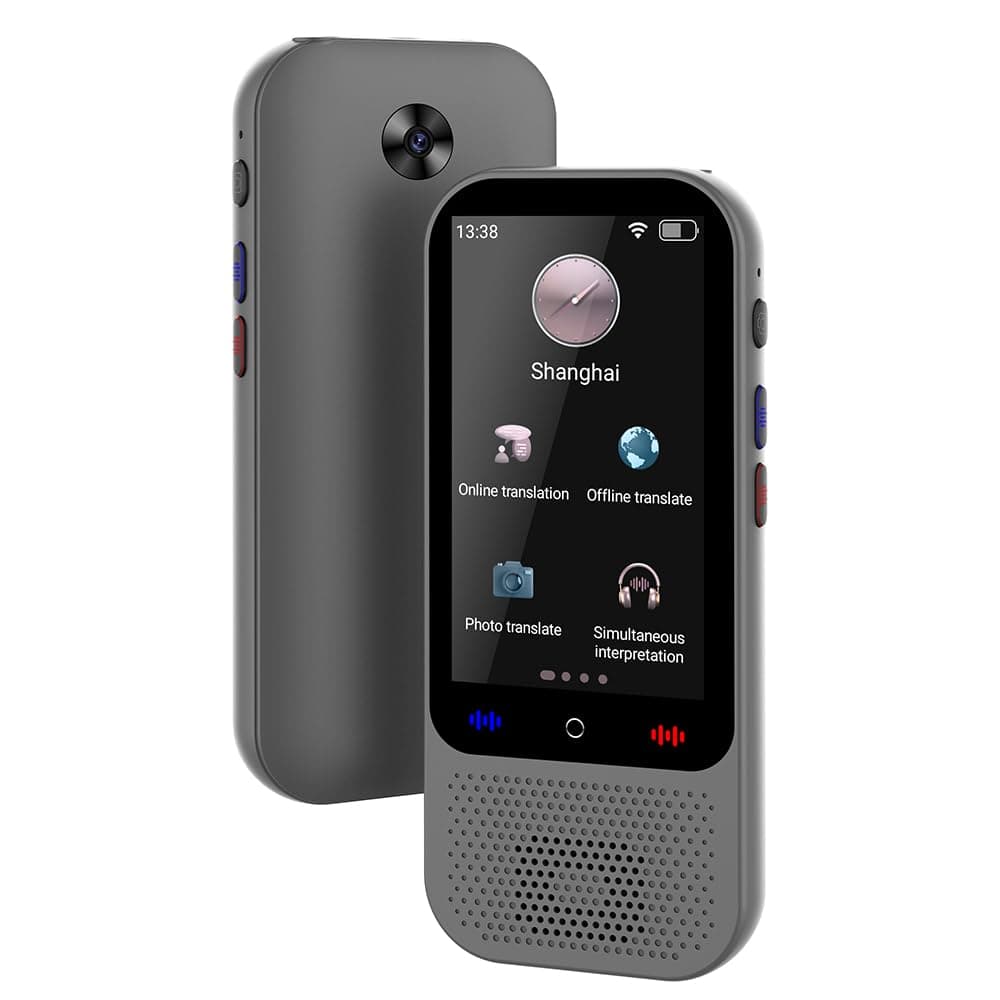 Joleritc Portable Language Translator Device with 138 Languages Voice Translating 16 Offline Translation Simultaneous Interpretation Support Voice Video Text/Photo Translate Group Chat