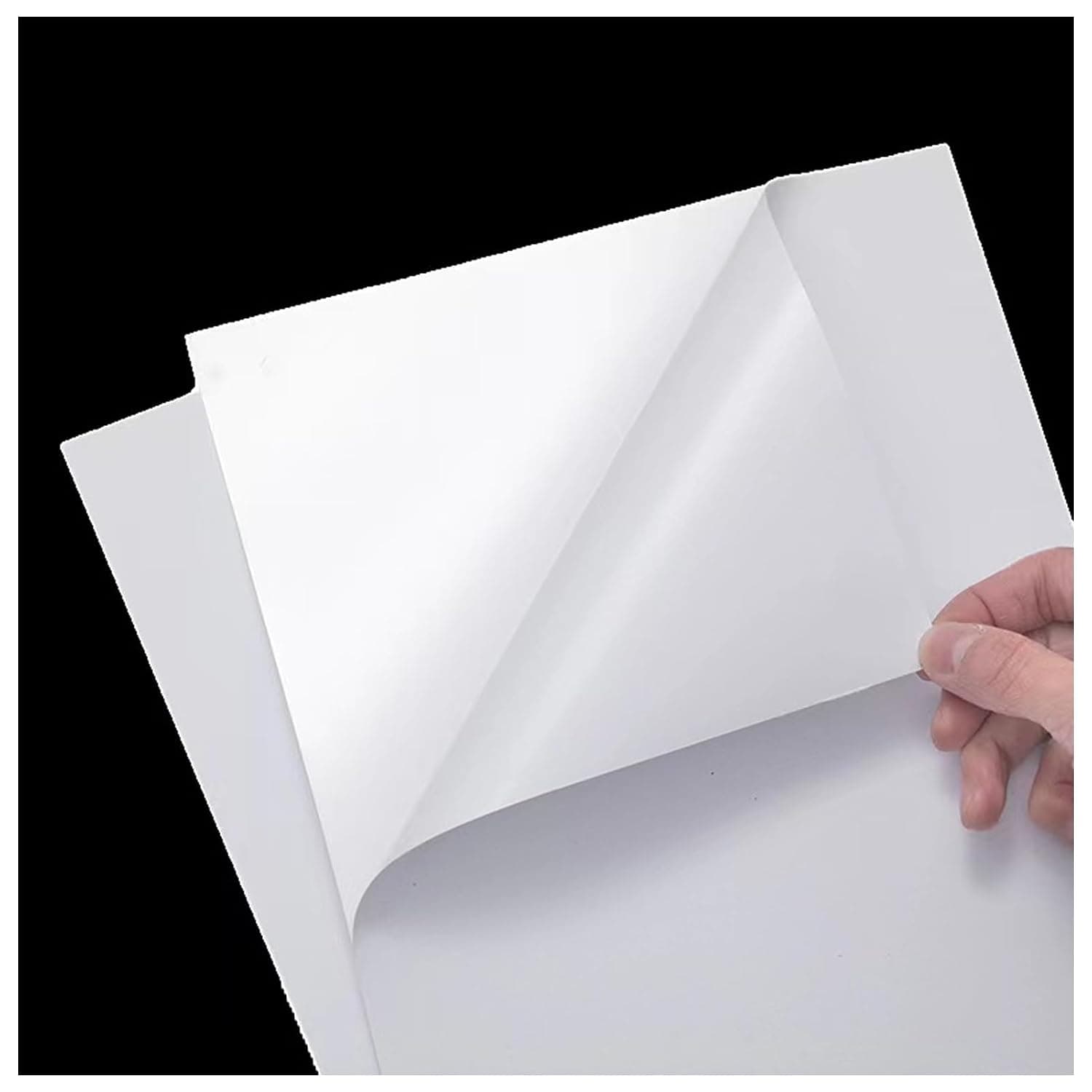 10 Sheets A4 White Waterproof Self Adhesive Inkjet Vinyl Sticker Paper, Sticky Glossy Label Image Printing Paper Sheet, Laser and Inkjet Printable for DIY Stickers