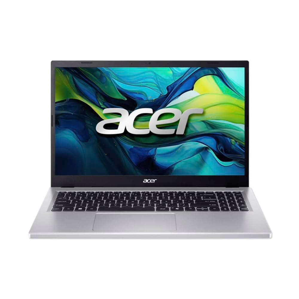 Acer Aspire Go 15 AG15-42P Laptop, 39.6 cm (15.6 inch), Full HD (AMD Ryzen 7 5825U, 32GB RAM, 512GB SSD, AMD Radeon Graphics, Windows 11 Home), Silver, Spanish QWERTY Keyboard