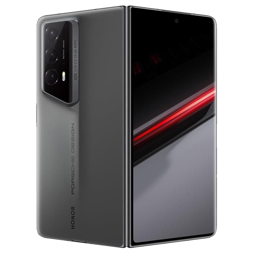 HONOR Porsche Design Magic V2 RSR 5G (Agate Grey) VER-N49DP | 7.92'' foldable OLED screen | 1TB Storage + 16GB RAM | Snapdragon 8 Gen 2 | Dual-SIM Factory Unlocked Android 13 Smartphone